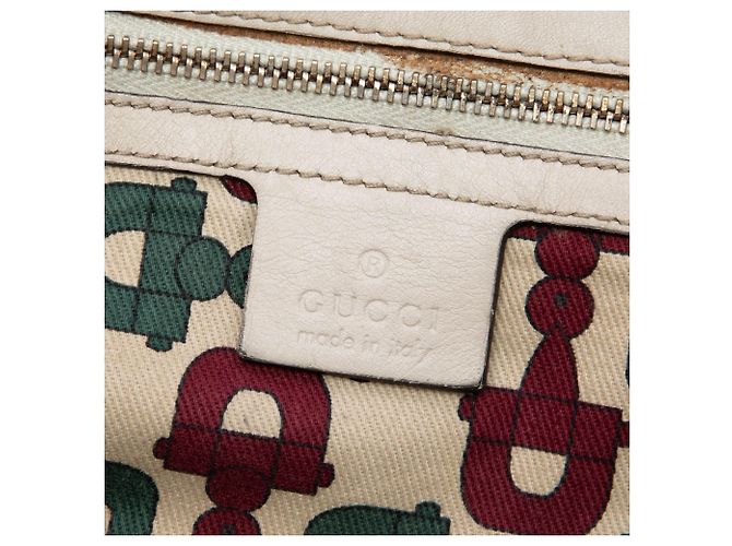 Gucci Guccissima Positano Tote in Weiß, Größe Medium - Ansicht 5