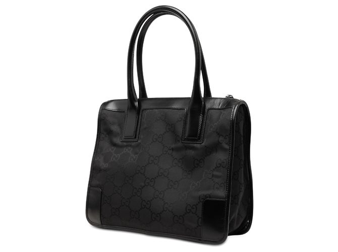 Tote in nylon GG nero Gucci - vista 2