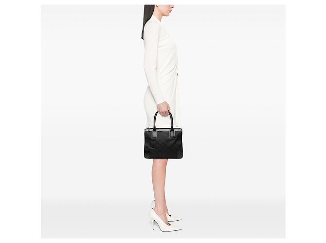 Tote in nylon GG nero Gucci - vista 6
