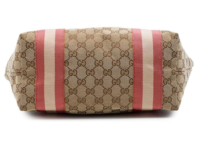 Gucci Beige GG Canvas Web Jolie Tote - Ansicht 3