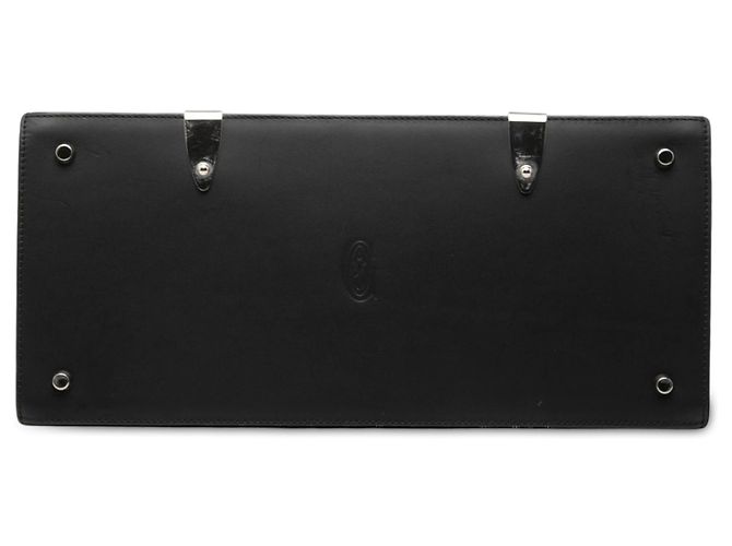 Goyard Black Goyardine Saigon Structured MM Nero - vista 3