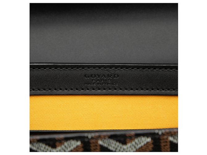 Goyard Black Goyardine Saigon Structured MM Nero - vista 5