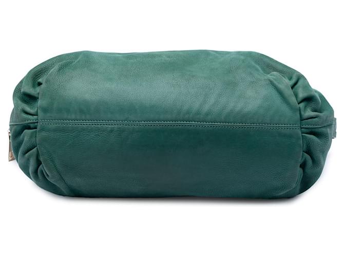 Fendi Green Medium FF Nubuck Chains Tote Grün - Ansicht 3