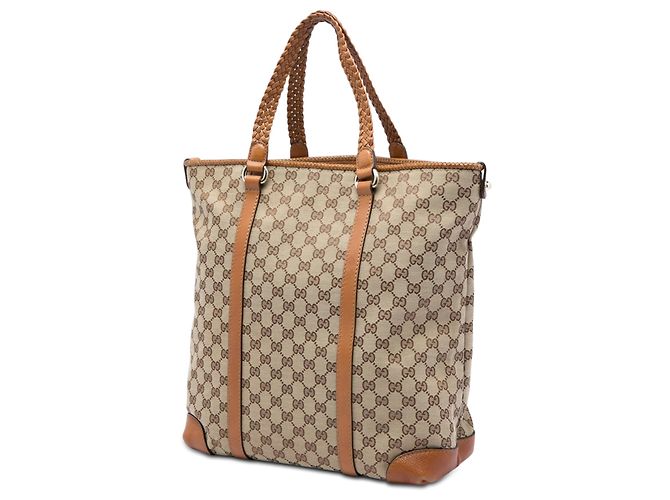 Gucci Marrakech Tote aus beigem GG-Canvas - Ansicht 2