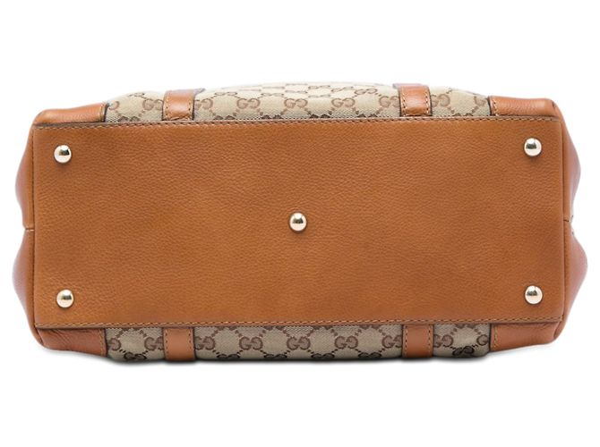 Gucci Marrakech Tote aus beigem GG-Canvas - Ansicht 3