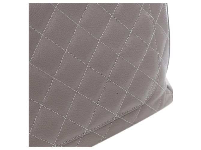 Chanel Grand Shopping Tote in Grau Caviar Braun - Ansicht 11
