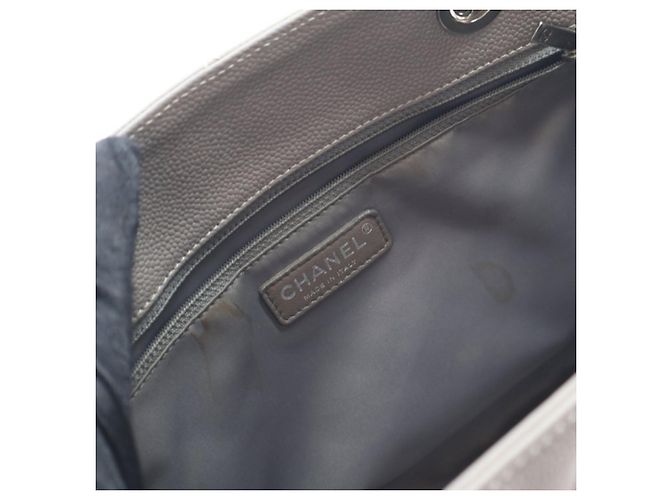 Chanel Grand Shopping Tote in Grau Caviar Braun - Ansicht 4