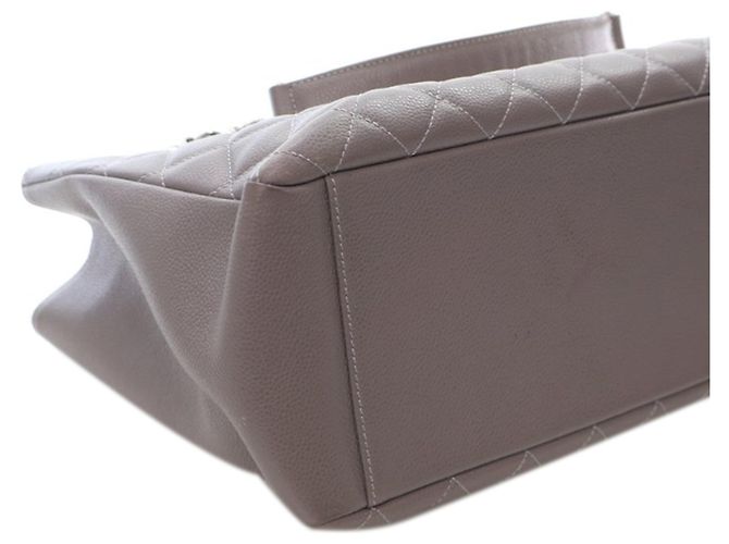 Chanel Grand Shopping Tote in Grau Caviar Braun - Ansicht 6