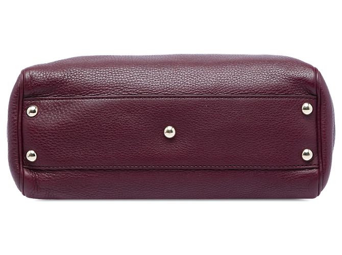 Borsa Gucci Purple Small Calfskin Bamboo Shopper Porpora - vista 3