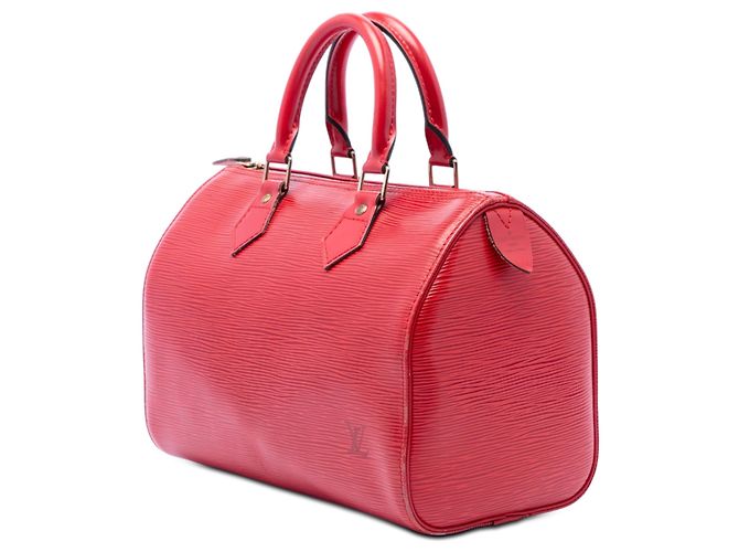 Louis Vuitton Speedy 25 in Epi rosso - vista 2