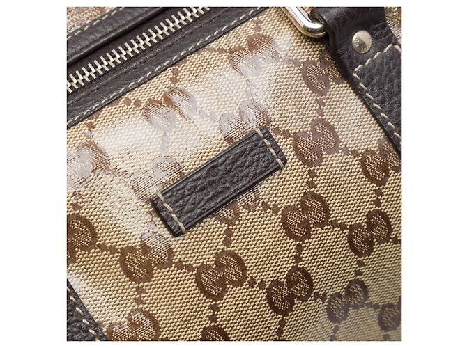 Borsa Boston Gucci Beige Medium GG Crystal Joy - vista 5