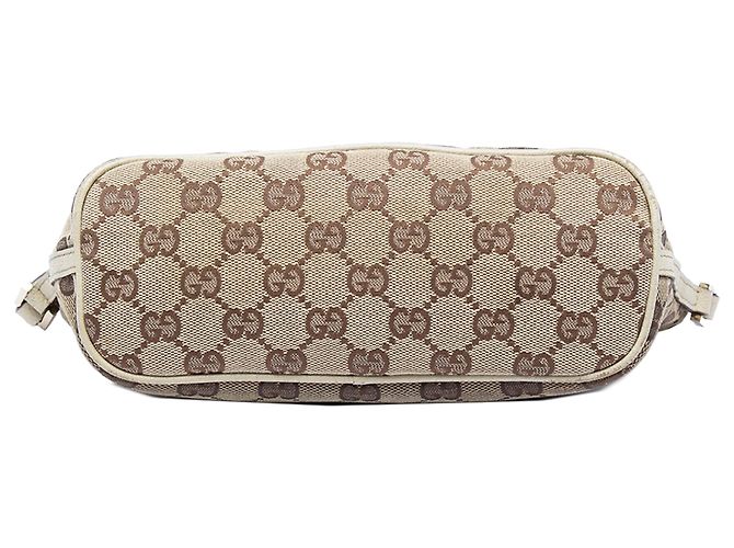 Gucci Beige GG Canvas Boat - vista 3