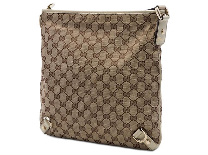 Gucci Beige GG Canvas Abbey D Ring Crossbody - vista 2