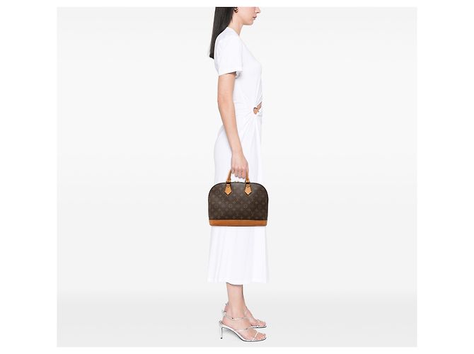 Louis Vuitton Marrone Monogram Alma PM - vista 6