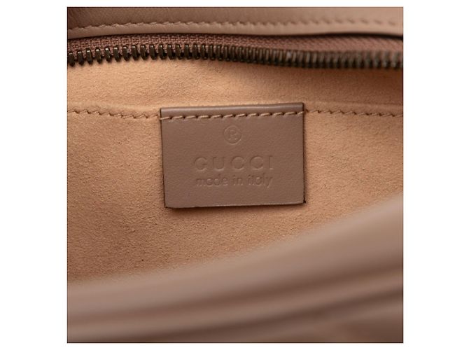Gucci Marrone Piccola GG Marmont Matelassé in Pelle a tracolla Carne - vista 5