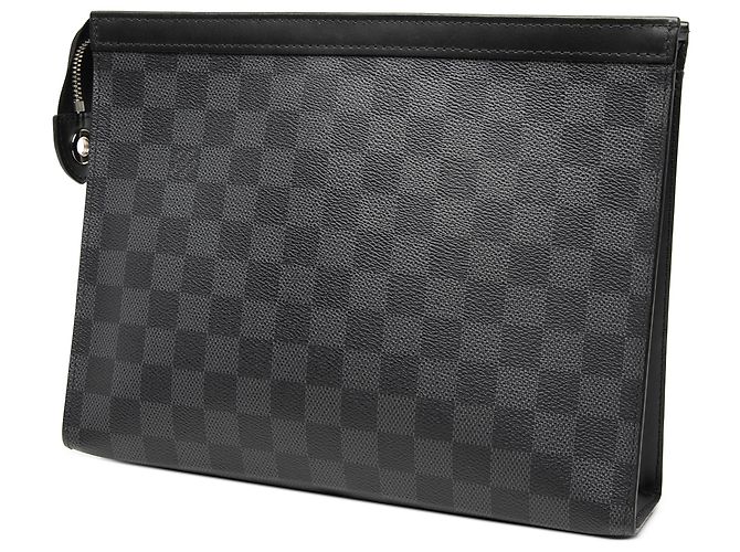 Louis Vuitton Pochette Voyage MM in Damier Graphite nero - vista 2