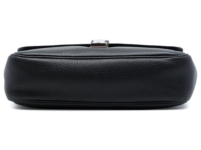 Prada Black Vitello Phenix Flap Crossbody Nero - vista 3
