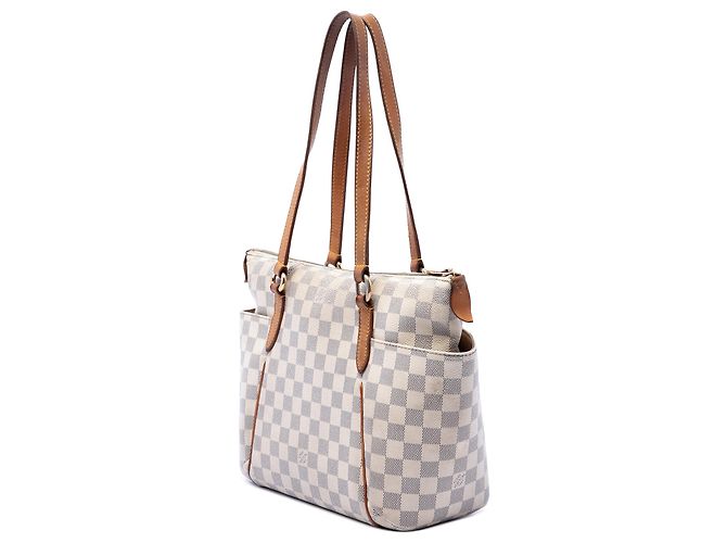 Louis Vuitton White Damier Azur Totally PM Bianco - vista 2