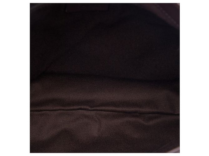 Sac à bandoulière Gucci en denim GG marron Marron foncé - vue 4