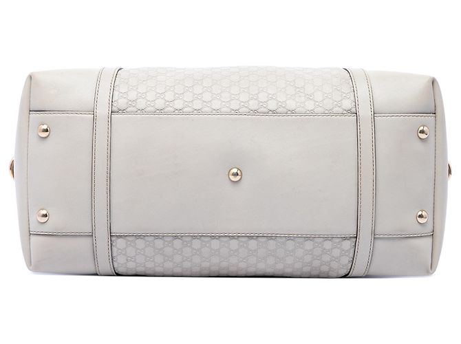 Borsa Gucci White Large Microguccissima Nice Dome Satchel Bianco - vista 3