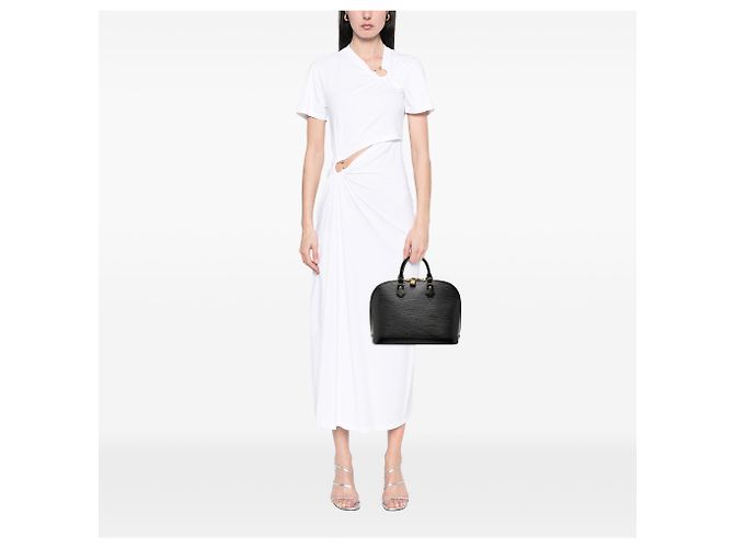 Louis Vuitton Alma PM in pelle Epi nera Nero - vista 6