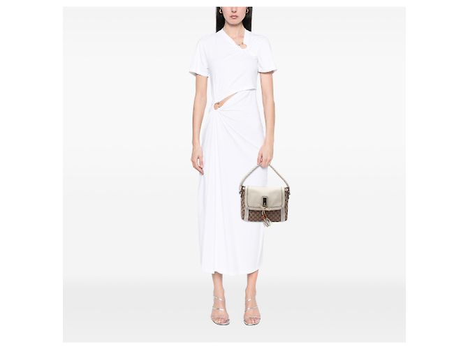 Borsa Bella Flap in tela GG beige di Gucci - vista 6