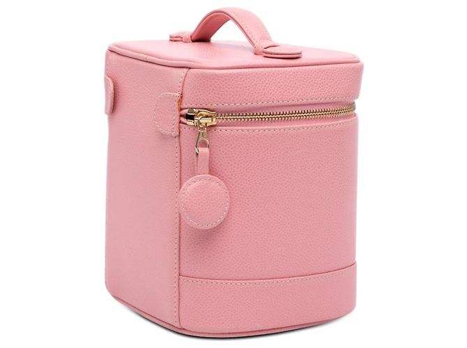 Vanity Beauty case Chanel Pink CC Caviar Rosa - vista 2