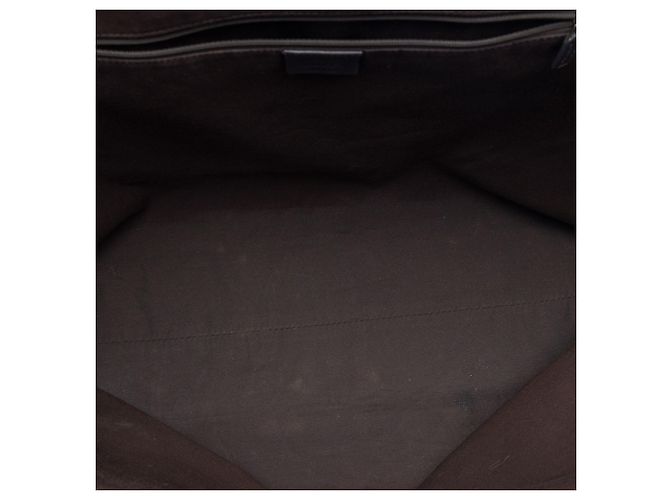 Gucci Tote aus grauem GG Canvas Braun - Ansicht 4