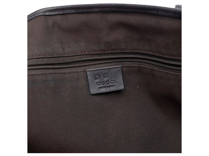 Gucci Tote aus grauem GG Canvas Braun - Ansicht 5