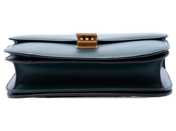 Céline Celine Green Medium Calfskin Classic Box Verde Verde scuro - vista 3