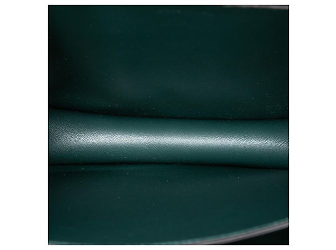Céline Celine Green Medium Calfskin Classic Box Verde Verde scuro - vista 4