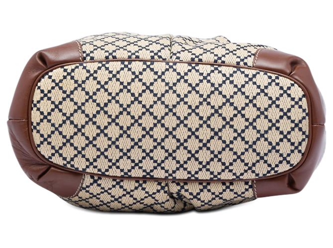 Borsa Sukey in tela beige Diamante Gucci - vista 3