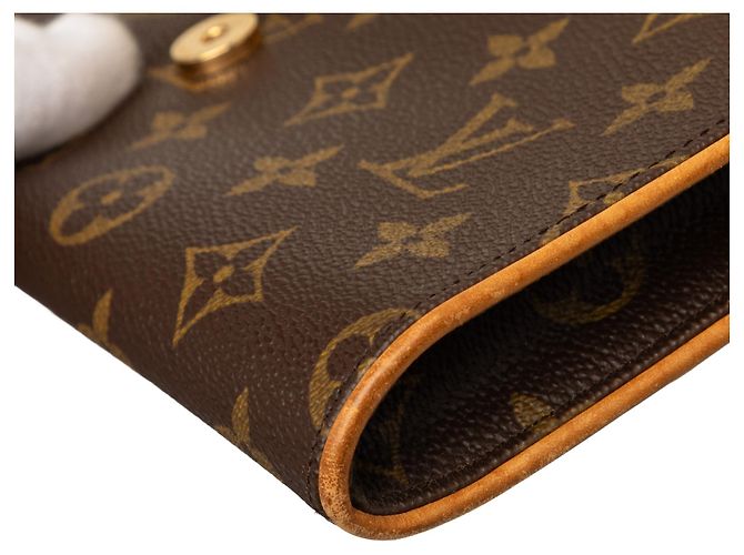 Louis Vuitton Pochette Twin GM Marrone Monogram - vista 8
