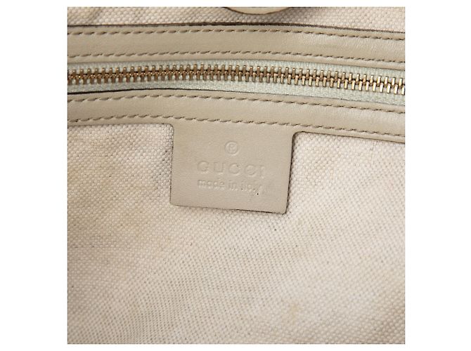 Gucci Mayfair Tote aus beigem GG Canvas - Ansicht 5
