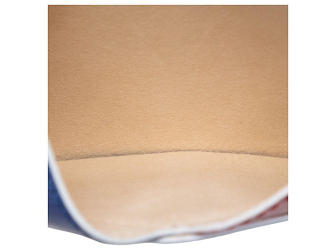 Clutch a bustina Louis Vuitton White Epi Tricolor Kirigami Bianco - vista 4