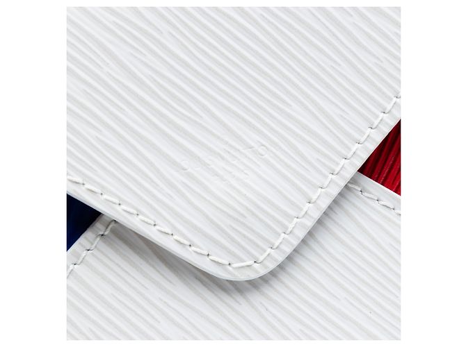 Clutch a bustina Louis Vuitton White Epi Tricolor Kirigami Bianco - vista 5