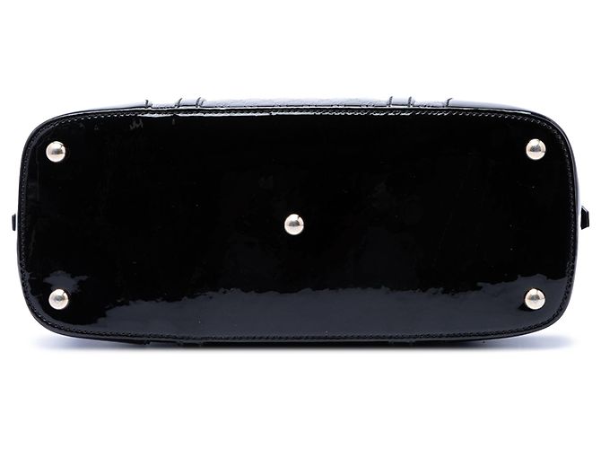 Gucci Black Small Microguccissima Patent Nice Satchel Nero - vista 3