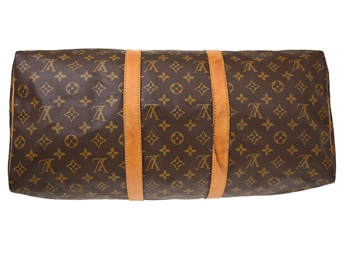 Louis Vuitton Keepall Canvas 50 Marrone - vista 3