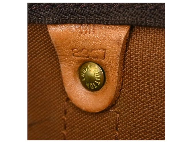 Louis Vuitton Keepall Canvas 55 Castaño - vista 5