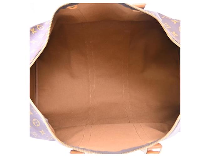 Louis Vuitton Keepall Canvas 55 Marrone - vista 3