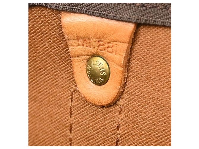 Louis Vuitton Keepall Canvas 55 Marrone - vista 5