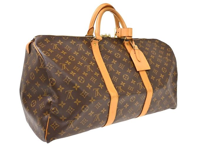 Louis Vuitton Keepall Canvas 50 Marrone - vista 2