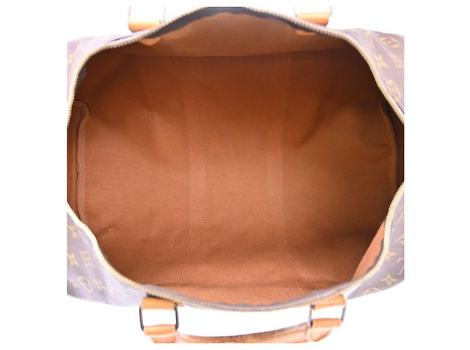 Louis Vuitton Keepall Canvas 50 Marrone - vista 3