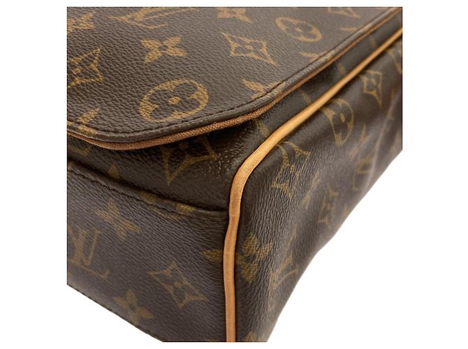 Borsa a Spalla Louis Vuitton Monogram Abbesses M45257 Marrone - vista 3