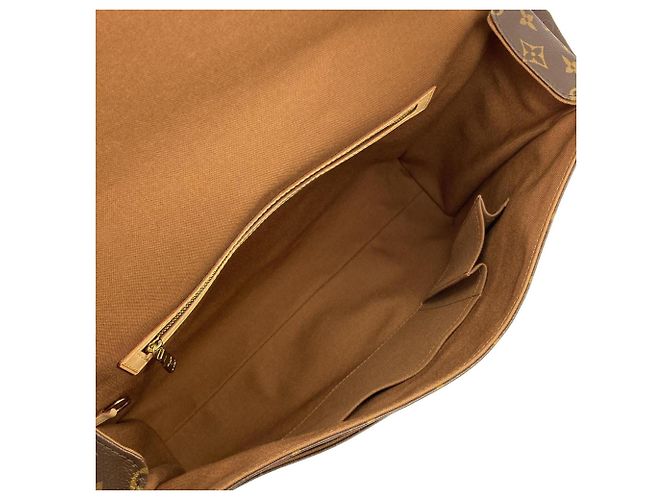 Borsa a Spalla Louis Vuitton Monogram Abbesses M45257 Marrone - vista 9