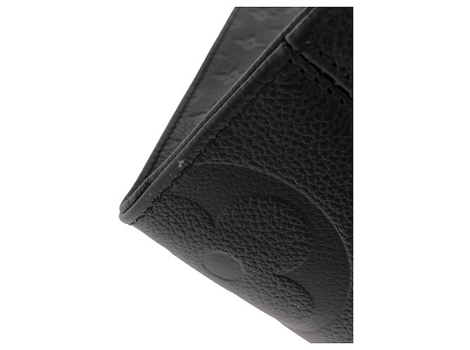 Borsa Louis Vuitton Monogram Empreinte OnTheGo MM Nero - vista 3