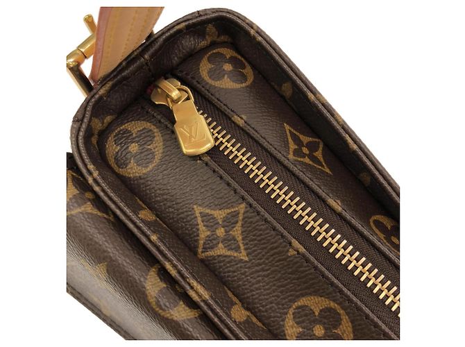 Louis Vuitton Monogram Viva Cite MM Shoulder Bag Brown - view 4