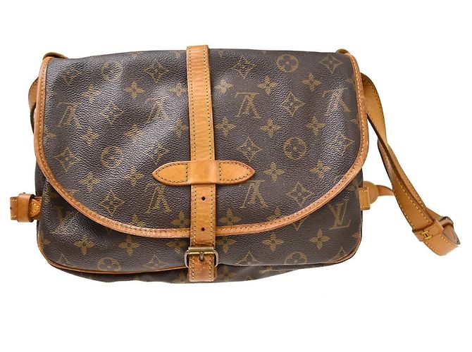 Louis Vuitton Saumur Canvas 30 Marrone - vista 2