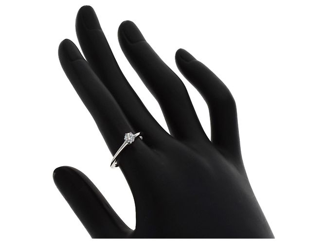 Anello solitario di diamante in platino Tiffany & Co. - vista 6
