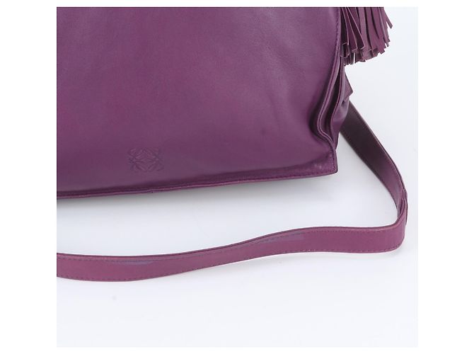 Borsa a tracolla in pelle Loewe Anagram Flamenco 30 Tassel - vista 2